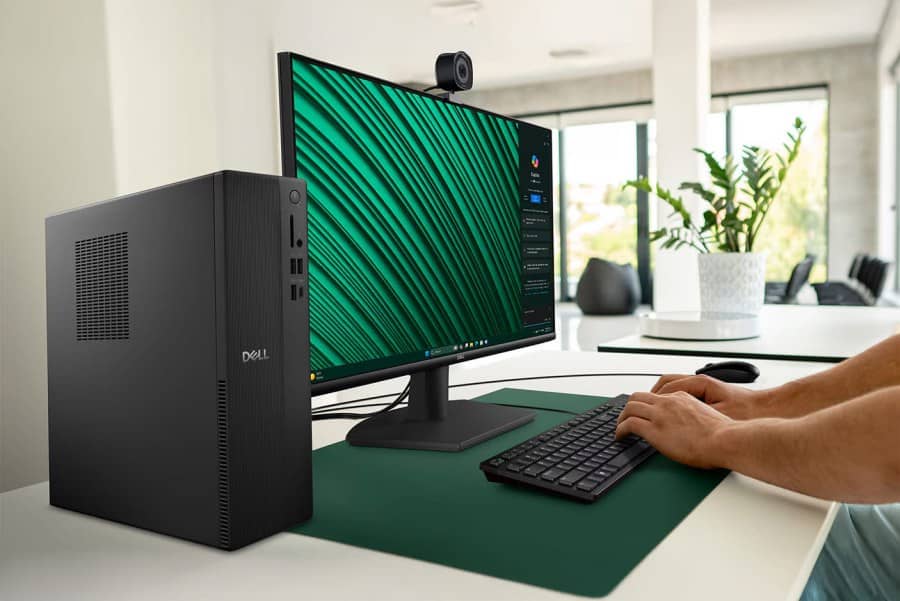 Dell Pro Slim Essential QVS1260, Intel Core i7 14700 (33 MB cache, 20 Cores, up to 5.4 GHz), 16GB, 1x16GB, DDR5, 5600MT/s, 1TB M.2 PCIe, Intel UHD Graphics 770, Wi-Fi 6, Keyboard&Mouse, 180W, Win 11Pro, 3Y PS