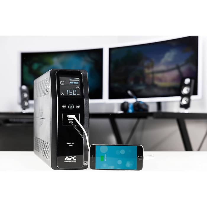 APC Back-UPS RS Pro 1500VA 230V + APC Network UPS 12Vdc 3A, Lithium Battery