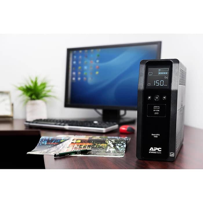 APC Back-UPS RS Pro 1500VA 230V + APC Network UPS 12Vdc 3A, Lithium Battery