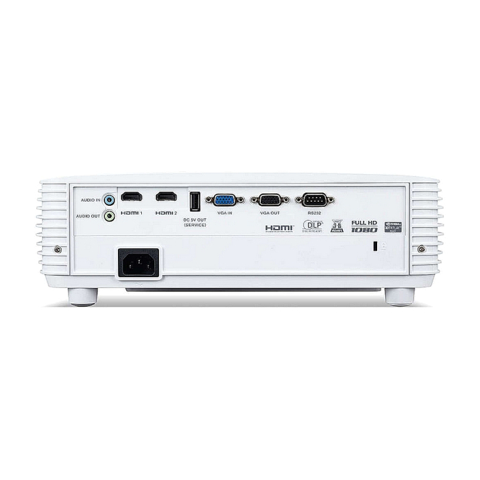 Acer Projector X1526HK, DLP, FHD(1920x1080), 4000Lm, 10 000:1, 3D ready, 24/7 operation, Auto Keystone, ACpower on, 2xHDMI, RS232, USB(Type A, 5V/1.5A), Audio in, 1x3W, 3.7kg, White + Acer T82-W01MW 82.5" (тъмнейл - 3)