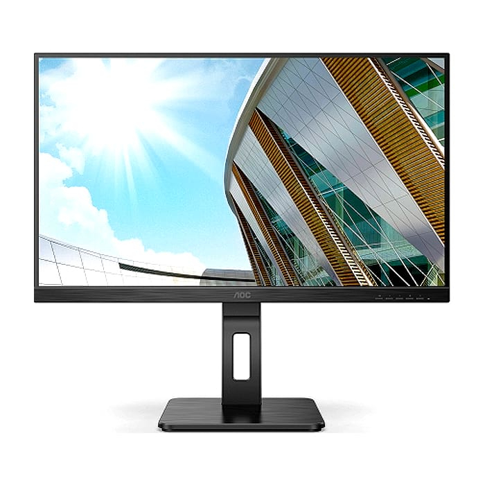 AOC 27P2Q, 27" IPS WLED, 1920x1080@75Hz, 4ms GtG, 300cd m/2, 1000:1, 50M:1 DCR, Adaptive Sync, FlickerFree, Low Blue Light, 2Wx2, Tilt, Height Adjust, Pivot, Swivel, D-SUB, DVI, HDMI, DP, USB hub на супер цена