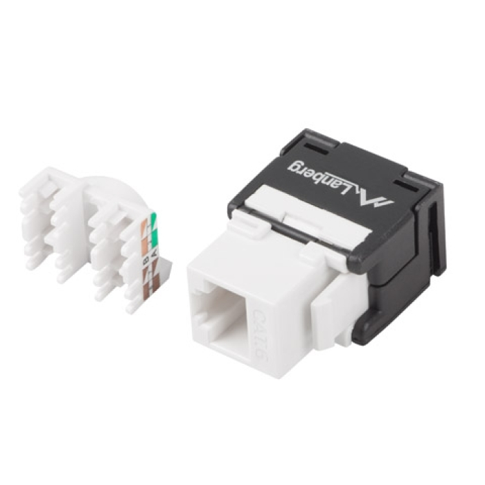 Lanberg keystone module toolless RJ45 180° UTP CAT.6a