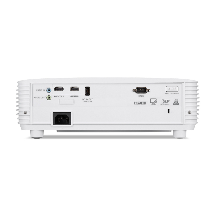 Acer Projector P1557Ki DLP, FHD (1920x1080), 4800 ANSI LUMENS, 10000:1, 2xHDMI 3D, Wireless dongle included, Audio in/out, USB type A (5V/1A), RS-232, Bluelight Shield, LumiSense, Built-in 10W Speaker, 2.9kg, White (тъмнейл - 4)