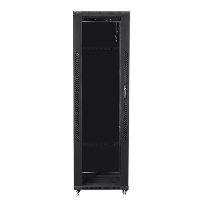 Lanberg rack cabinet 19" free-standing 42U / 800x1000 self-assembly flat pack, black (тъмнейл - 1)