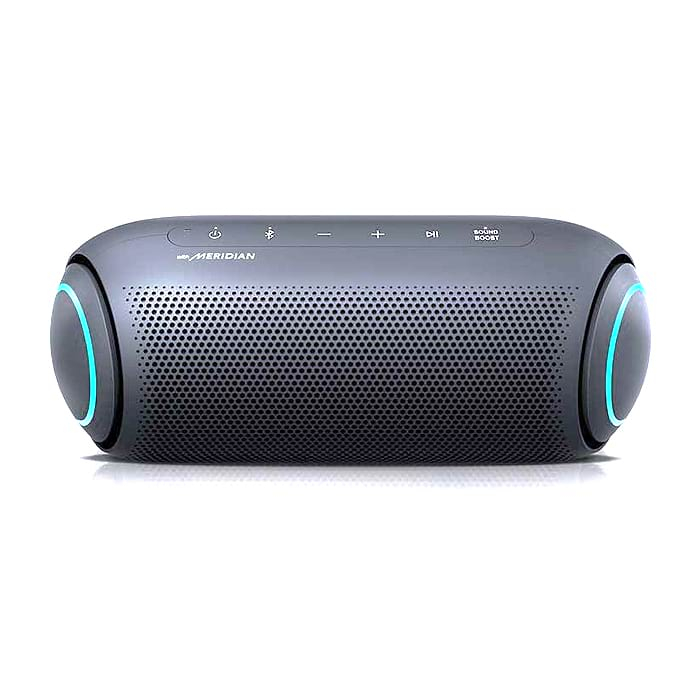 LG PL7, Portable Bluetooth Speaker XBOOM Go, Meridian Audio Technology, Weather-Proof IPX5, Party Lighting Effects, Voice Command, Speakerphone, Bluetooth, Dual Action Bass, 24-hour battery life на супер цена