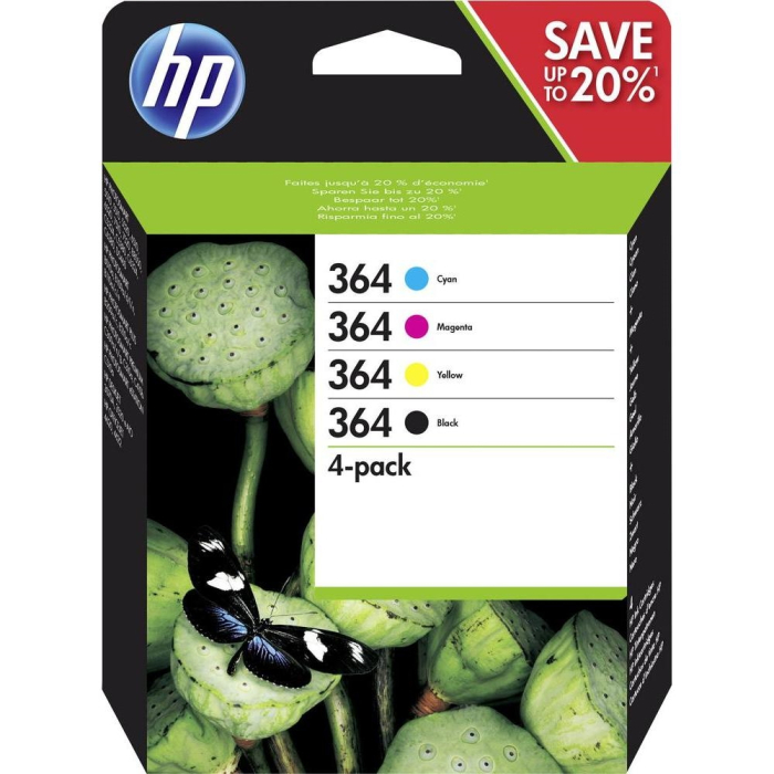 HP 364 CMYK Ink Cartridge Combo 4-Pack на супер цена