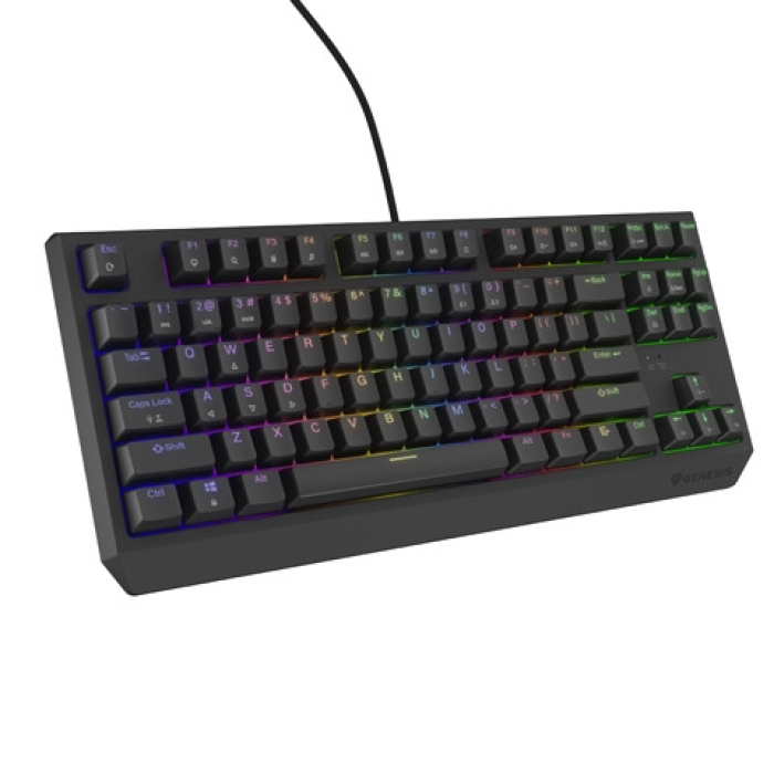 Genesis Gaming Keyboard Thor 230 TKL US RGB Mechanical Outemu Brown Black Hot Swap (тъмнейл - 3)