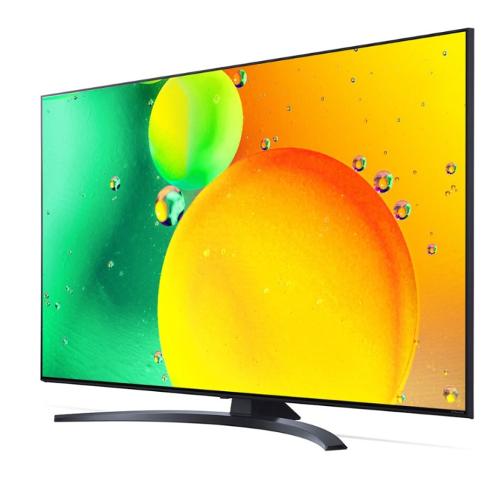 LG 65NANO763QA, 65" 4K IPS HDR Smart Nano Cell TV, 3840x2160, Pure Colors, DVB-T2/C/S2, Active HDR ,HDR 10 PRO, webOS Smart TV, ThinQ AI, NVIDIA GeForce, HGiG, WiFi, Clear Voice Pro, Bluetooth 5.0, Miracast / AirPlay2, One Pole stand, Black (тъмнейл - 1)