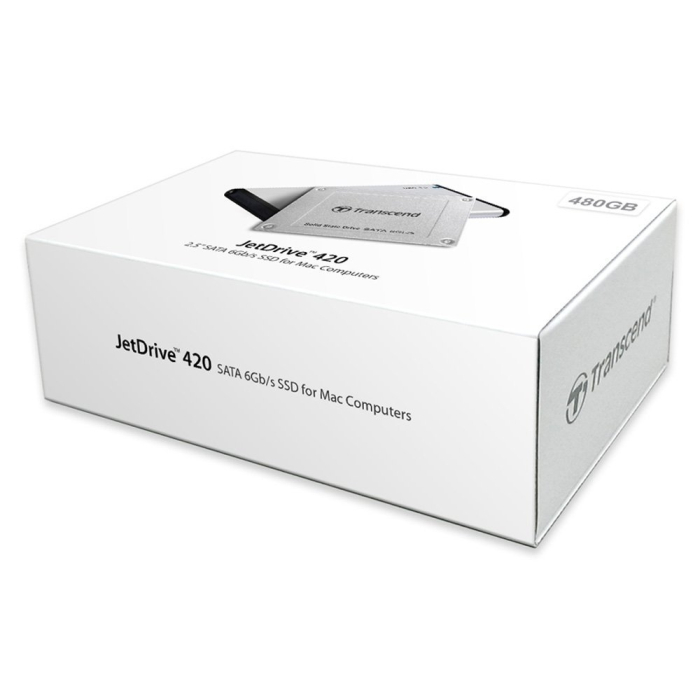 Transcend 240GB, JetDrive 420 SATA 2.5" SSD for Mac (тъмнейл - 1)