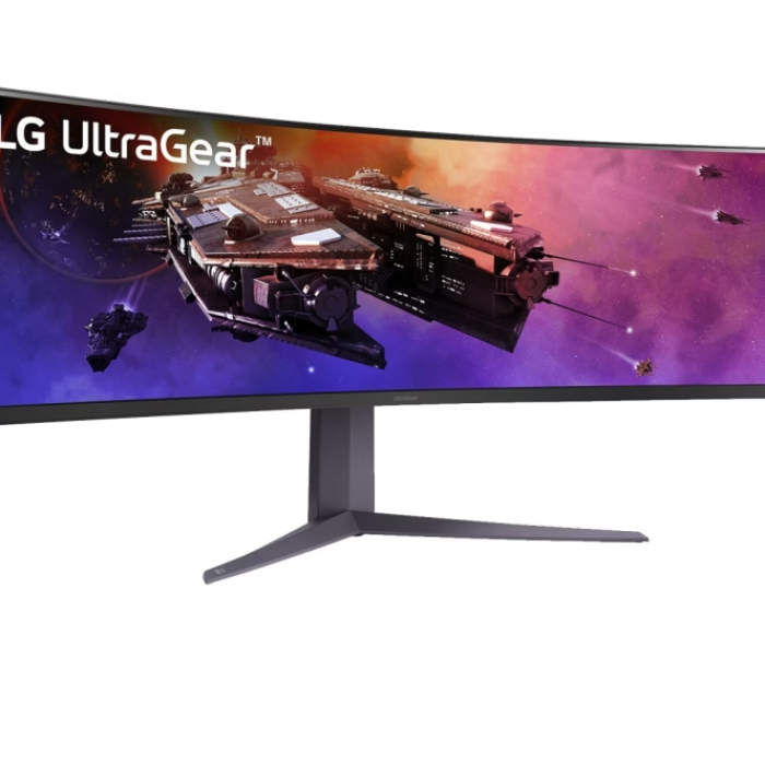 LG 45GR75DC-B, 44.5" Ultragear VA AG, 1ms, 32:9 Curved 1500R Gaming QHD (5120x1440), 200HZ, 400cd/m2, 3000:1, DCI-P3 95%, FreeSync, NVIDIA G-Sync, HDR 600 ,VRR, USB Type-C, HDMI, DisplayPort, PIP, PBP, Height, Swivel, Tilt, Black (тъмнейл - 2)