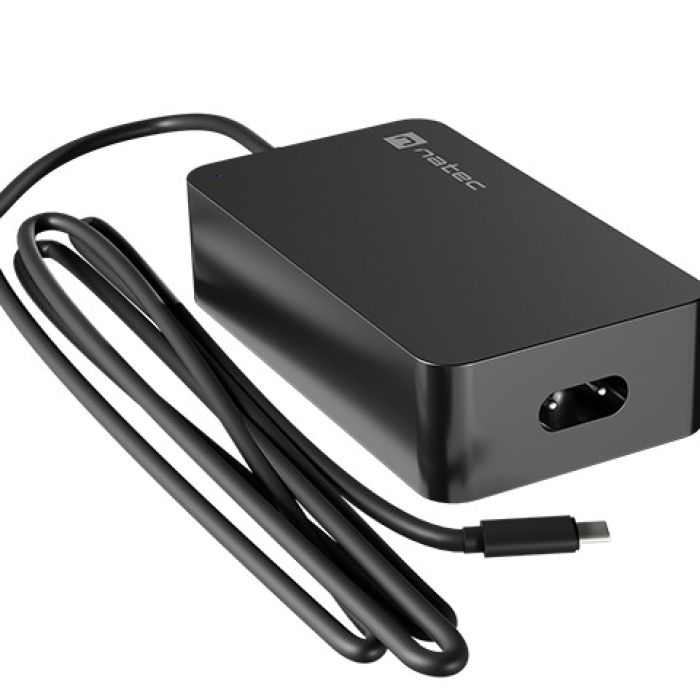 Natec Universal Laptop-Tablet-SP Charger Grayling USB-C 65W (тъмнейл - 2)