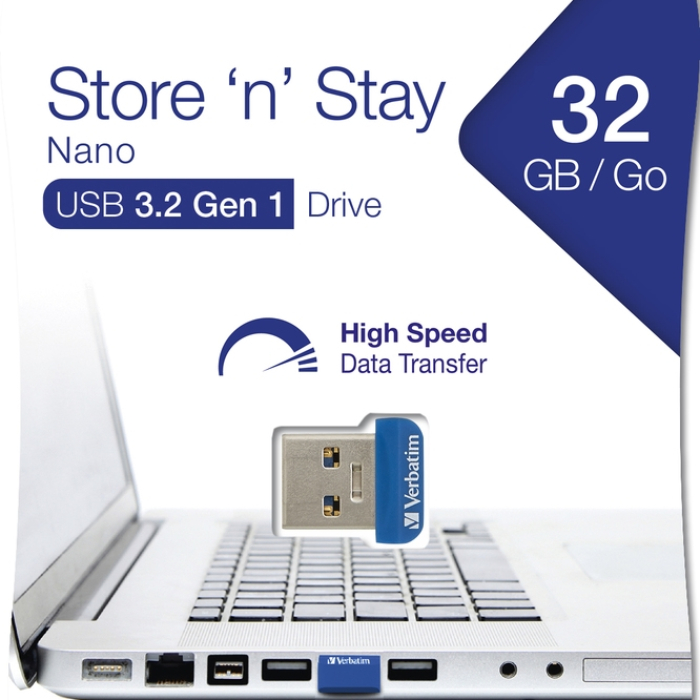 Verbatim USB 3.0 Nano Store 'N' Stay 32GB (тъмнейл - 2)