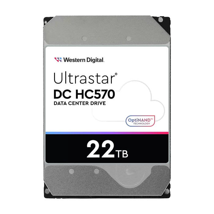 Western Digital Ultrastar 22TB ( 3.5", 512MB, 7200 RPM, SATA 6Gb/s, 512N SE NP3 ) на супер цена