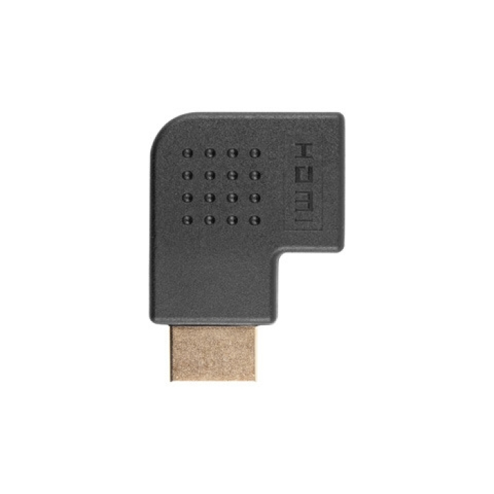 Lanberg Adater HDMI(M)->HDMI(F) Adater Angled Left Black (тъмнейл - 2)