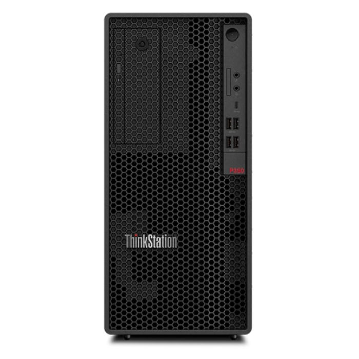 Lenovo ThinkStation P350 TW, Intel Core i9-11900K (3.5GHz up to 5.3GHz, 16MB), 32GB (2x16GB) DDR4 3200MHz, 512GB SSD, Intel UHD Graphics 750, NVIDIA RTX A2000 6GB, KB, Mouse, SD Card Reader, 750W Power Supply, Win 10 Pro, 3Y Onsite (тъмнейл - 3)