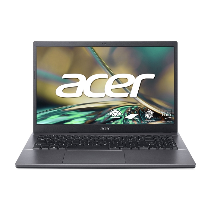 Acer Aspire 5, A515-57-50D8, Core i5-12450H (up to 4.40 GHz, 12MB), 15.6" FHD (1920x1080) Anti-Glare IPS SlimBezel 60Hz, HD Cam, 16GB DDR4 (2x8GB), 512GB PCIe NVMe SSD, Intel UMA, 802.11ax, BT 5.1, FPR, Backlit Kbd, Linux, Gray на супер цена