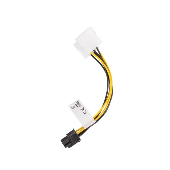 Lanberg HDD 2x molex (m/f) 3 pin -> btx 6 pin psu, cable 15cm (тъмнейл - 2)