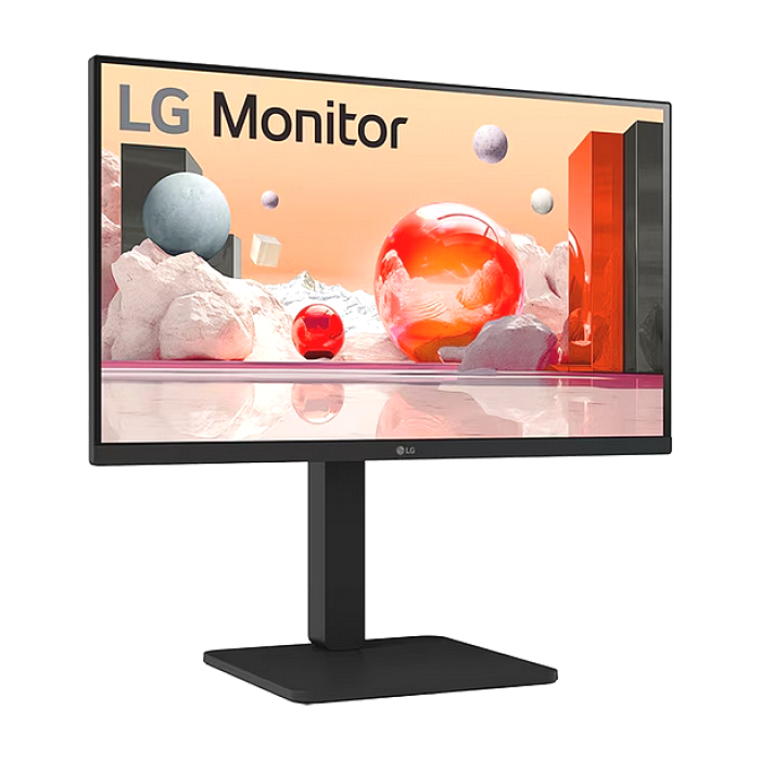 LG 24BA550-B, 23.8" IPS LED AG, 200cd/m2, Full HD 1920x1080, 100Hz, sRGB 95% , D-Sub, Display Port, HDMI, USB 5 Gbps, Speaker 2W x 2, Tilt, Height, Swivel, Pivot, Reader Mode, LG Switch app, Black (тъмнейл - 3)