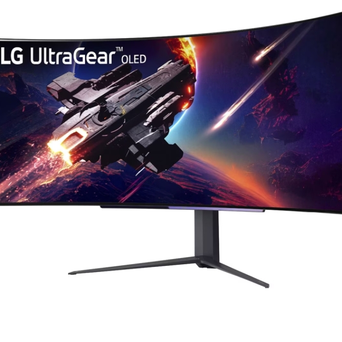 LG 45GR95QE-B, 44.5" Ultragear OLED AG/LR 0.03ms , 21:9 Curved 800R Gaming WQHD (3440x1440), 240HZ, 1000cd/m, CR:1500000:1, AMD FreeSync, NVIDIA G-Sync, HDR10 ,VRR, USB 3.0, HDMI 2.1, DP, PIP, PBP, SPDIF, DTS HP:X, Height, Swivel, Tilt, Black (тъмнейл - 1)