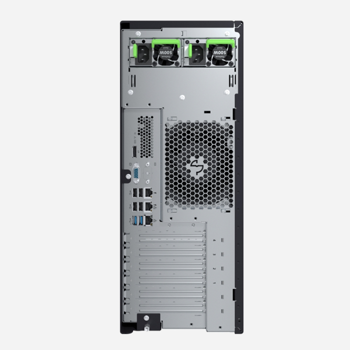 Fujitsu PRIMERGY TX1330 M5, Intel Xeon E-2334, 16 GB U 3200 1R, Basic 2.5' kit (8x), KIT EUROPE, eLCM Activation License preloaded, Modular PSU 500W titanium hp, FTS wide / FTS (тъмнейл - 3)