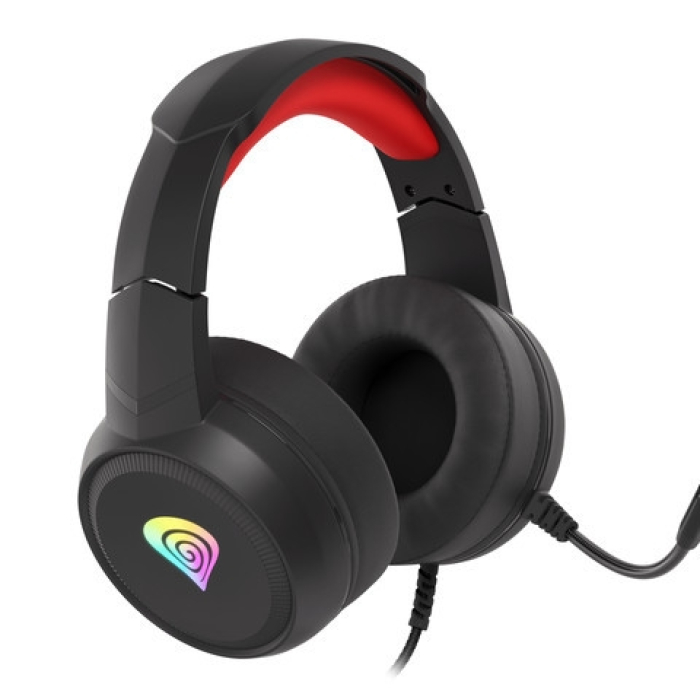 Genesis Gaming Headset Neon 200 RGB Black-Red (тъмнейл - 1)