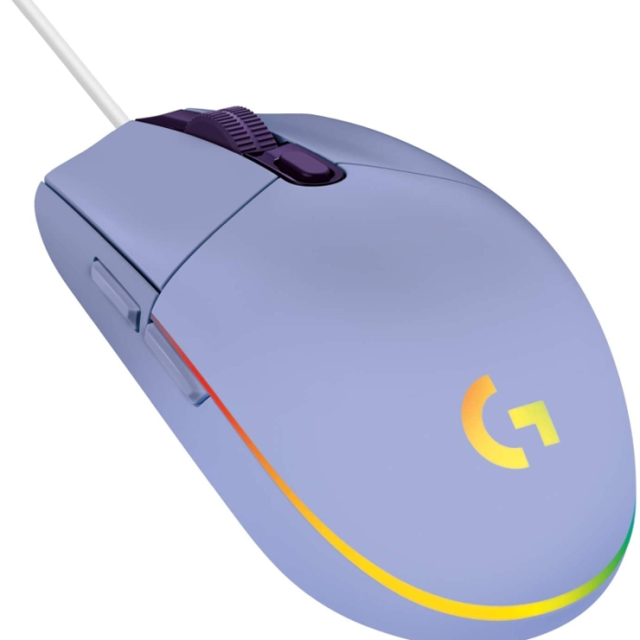 Logitech G102 Mouse, Lightsync RGB, 8000 DPI, 6 Programmable Buttons, Lilac (тъмнейл - 1)