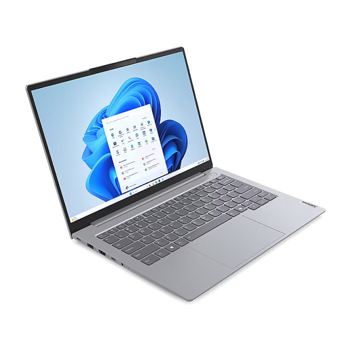 Lenovo ThinkBook 14 G7 Intel Core Ultra 7 155H (up to 4.8GHz, 24MB), 16GB DDR5-5600, 512GB SSD, 14" WUXGA (1920x1200) IPS AG, Intel Arc Graphics, FHD 1080p&IR Cam, Backlit KB, 3 cell, WLAN, BT, FPR, DOS, 3Y CCI (тъмнейл - 1)