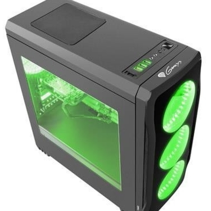 Genesis Case Titan 750 Green Midi Tower Usb 3.0 (тъмнейл - 2)