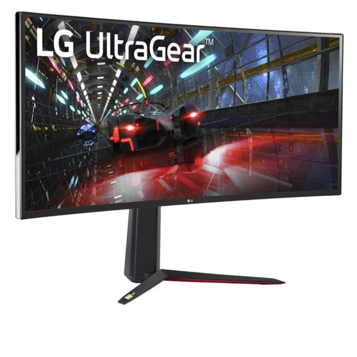 LG 38GN950P-B, 37.5" Ultragear Nano IPS 1ms, 21:9 Curved Gaming QHD+ (3840x1600), 160Hz, 1000:1, 450 cd/m2, 1000:1, DCI-P3 98%, AMD FreeSync, NVIDIA G-Sync, HDR 600, Sphere Lighting 2.0, USB Down/Up-stream, HDMI, DisplayPort, Tilt/Height, Black (тъмнейл - 2)