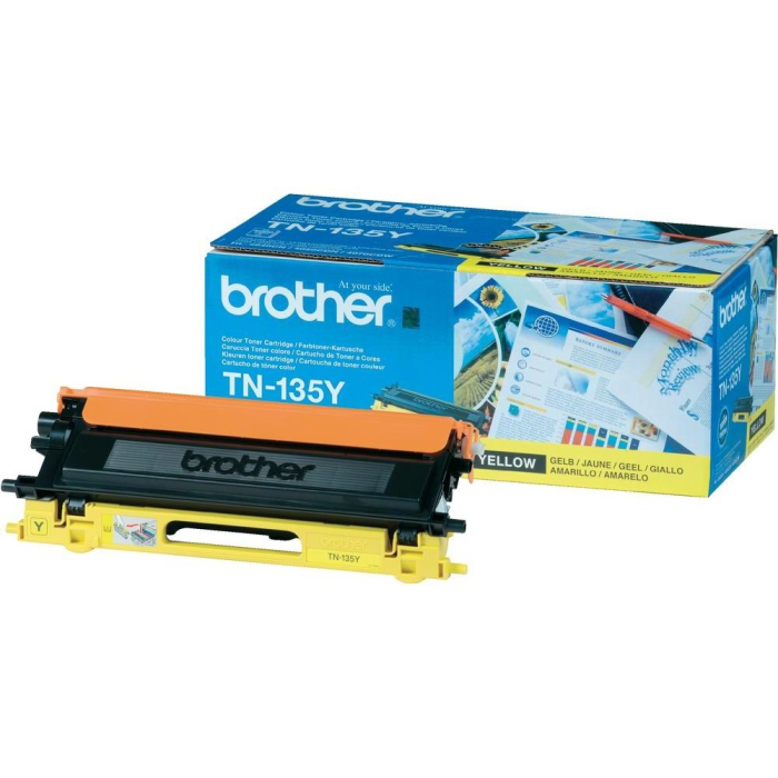 Brother TN-135Y Toner Cartridge High Yield на супер цена