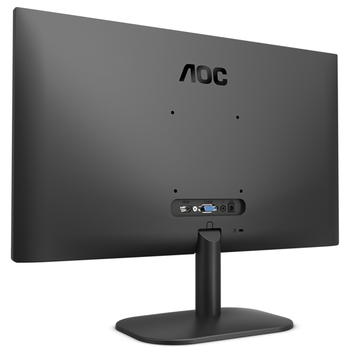 2x AOC 27B2QAM 27" WLED VA 1920x1080@75Hz, 4ms GTG, 250cd/m2, 4000:1, 20M:1 DCR, Low Blue Light, Tilt, D-SUB, HDMI, DP, Speakers, Black + Neomounts Flat Screen Desk Mount (clamp/grommet) for 2 screens, 10"-32" (тъмнейл - 3)