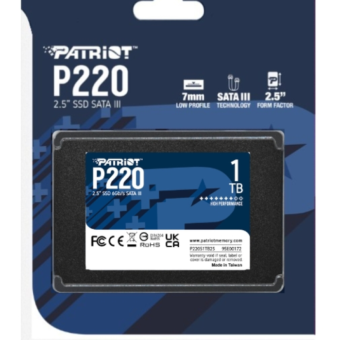 Patriot P220 1TB SATA3 2.5 (тъмнейл - 4)