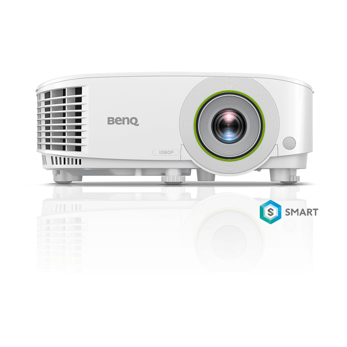 BenQ EH600 DLP 1080P, 16:9, 3500lm, Wireless Android-based Smart Projector 1.1X, Throw Ratio 1.47-1.62, HDMIx2 (1 for wireless dongle), Wireless projection (support Android, iOS, Windows,MAC,Chrome), Dual Band WiFi, BT 4.0, up to 15000 hrs, 2.5 Kg, White