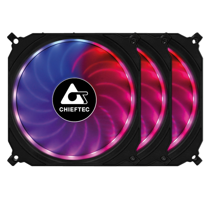 Chieftec Tornado 3 x RGB Fan (тъмнейл - 1)