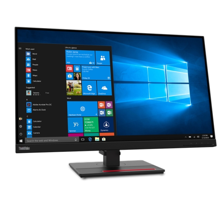 Lenovo ThinkVision T27h-2L 27" WQHD IPS 2560x1440, 16:9, 6 ms, 1000:1, HDMI, DP, USB Type-C, 4x USB 3.1 Gen 1, Tilt, Swivel, Pivot, Height Adjust Stand (тъмнейл - 2)