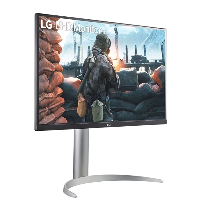 LG 27UP650P-W, 27" UHD 4K IPS AG, DCI-P3 95%, Cinema Screen, 5ms, 1200:1, Mega DFC, 400 cd/m2, 3840x2160, AMD FreeSync, HDR 10, VESA Display HDR 400, HDMI, DisplayPort, FreeSync, Headphone out, Height Adjustable, Pivot Tilt, Reader Mode, Black (тъмнейл - 2)