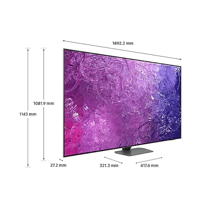 Samsung 85'' 85QN90C 4K NEO QLED, SMART, 120 Hz, Bluetooth 5.2, Wi-Fi 5, 4xHDMI 2.1, 2xUSB, Silver (тъмнейл - 3)