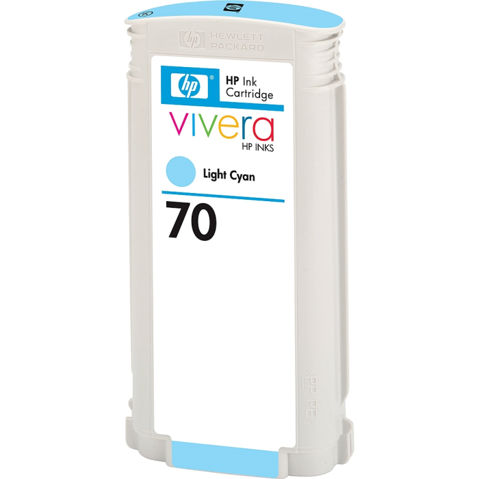 HP 70 130-ml Light Cyan Ink Cartridge (тъмнейл - 1)