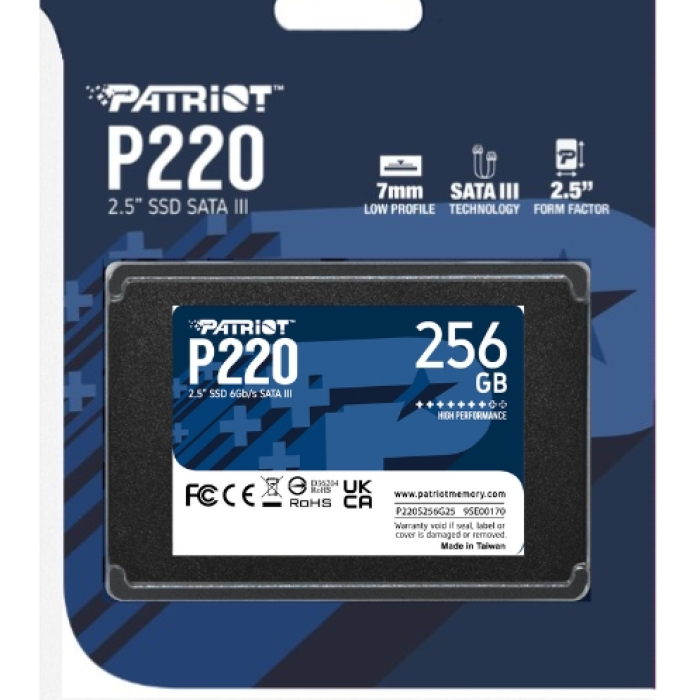 Patriot P220 256GB SATA3 2.5 (тъмнейл - 4)