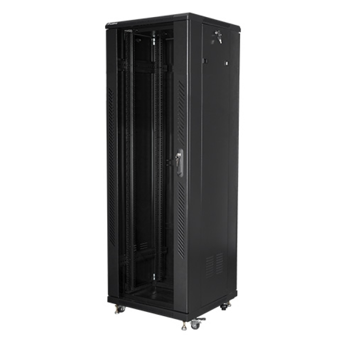 Lanberg rack cabinet 19" free-standing 37U / 600x600 self-assembly flat pack, black (тъмнейл - 2)