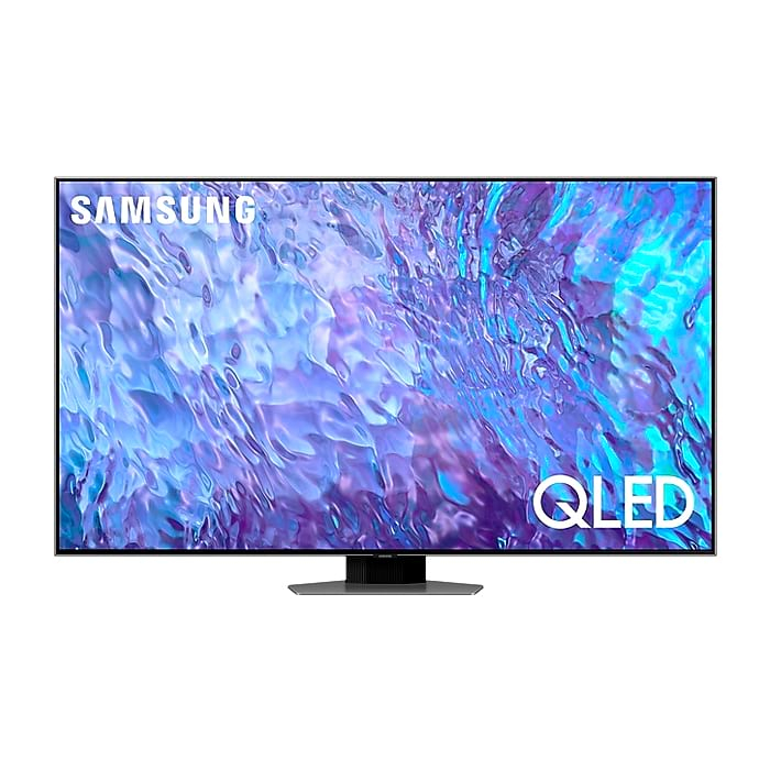 Samsung 75" 75Q80C 4K QLED , SMART, Wireless, Network, PIP, 4xHDMI, 2xUSB, Carbon Silver на супер цена