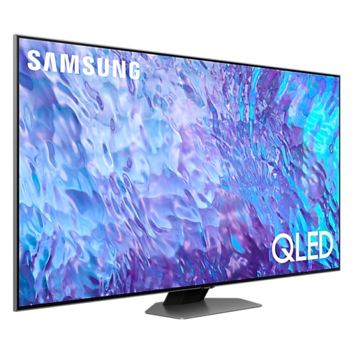 Samsung 50" 50Q80C 4K QLED , SMART, Bluetooth, 4xHDMI, 2xUSB, Frameless, Carbon Silver (тъмнейл - 2)