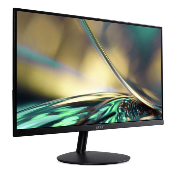 Acer SB242YEbi 23.8" IPS Wide, LED, ZeroFrame, FHD 1920x1080, FreeSync, AG, 1ms (VRB), 100Hz, Ultra-thin, 100M:1, 250 cd/m2, VGA, HDMI, Tilt, Bluelight shield, Flicker-Less, Acer Display Widget, Kensington Security, VESA, Black (тъмнейл - 1)