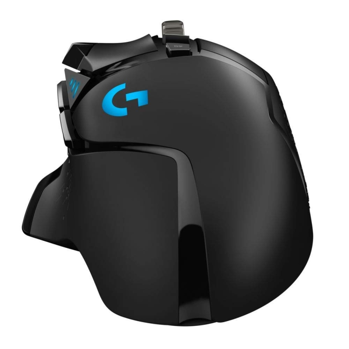 Logitech G502 Mouse, Lightsync RGB, HERO 25K DPI Sensor, 400 IPS, 5x3.6g Optional Weights, 11 Programmable Buttons, 114g, Black (тъмнейл - 1)