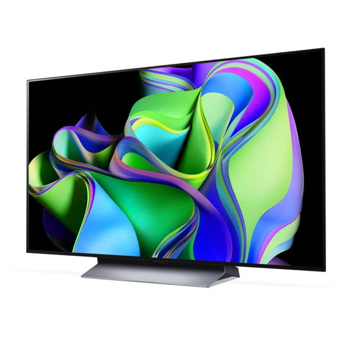 LG OLED48C31LA, 48" UHD OLED evo, 4K (3840 x 2160), DVB-C/T2/S2, Full Cinema Screen, Alpha 9 Processor, 120Hz, ThinQ AI, HDR10, VRR, NVIDIA G-SYNC, AMD FreeSync, Dolby Vision, Dolby Atmos, Wi-Fi, Bluetooth, HDMI, USB, Airplay 2, Multi View, Meteor Ti (тъмнейл - 1)