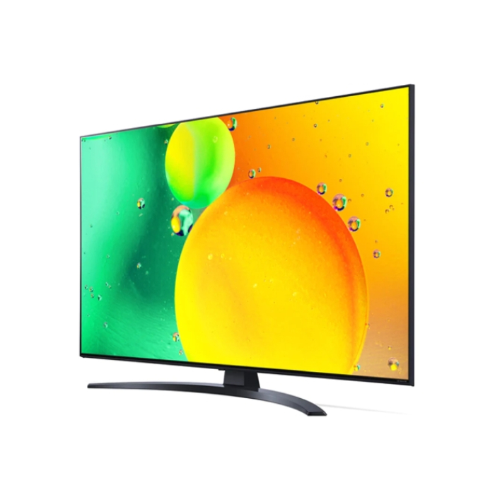 LG 43NANO763QA, 43" 4K IPS HDR Smart Nano Cell TV, 3840x2160, DVB-T2/C/S2, AI a5, Active HDR ,HDR 10 PRO, webOS Smart TV, ThinQ AI, WiFi, Clear Voice, Bluetooth, Hdmi, CI, Miracast / AirPlay2, One Pole stand,Silver (тъмнейл - 1)