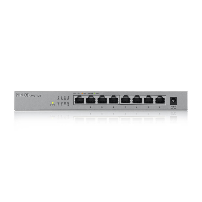 ZyXEL MG-108, 8 Ports, Desktop, 2.5G MultiGig unmanaged Switch на супер цена