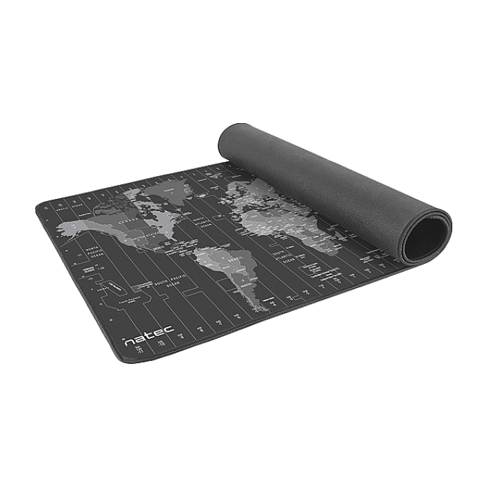 Natec Mouse Pad Time Zone Map MAXI 800x400 mm (тъмнейл - 1)