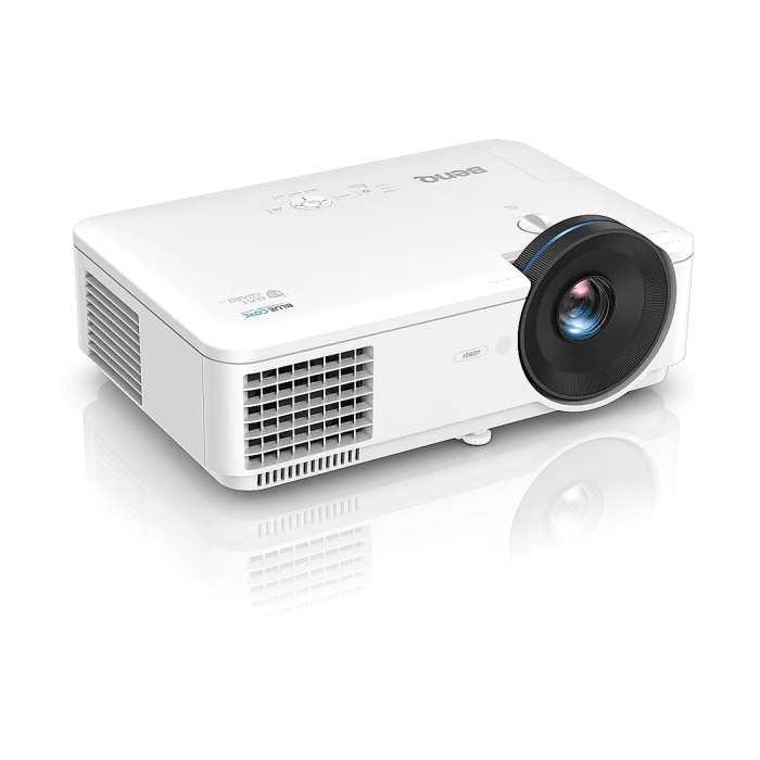 BenQ LH720, DLP, BlueCore Laser, FHD 1920x1080, 4000 ANSI Lumens, 100000:1, Zoom 1.5x, 90% Rec.709, IP5X dustproof, Infographic Mode, VGA, HDMI, S-Video, RCA, 12V Trigger, USB TypeA (1.5A), RS232, LAN (RJ45), Speaker 10W, White (тъмнейл - 2)