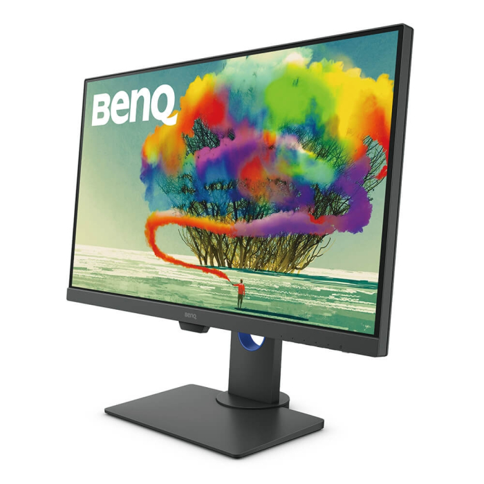 BenQ PD2700U, 27" IPS LED, 5ms, 3840x2160 4K, Design Monitor, 100% sRGB, DualView, PIP/PBP, CAD/CAM, Flicker-free, LBL, B.I., 1300:1, 20M:1 DCR, 10 bit, 350 cd/m2, HDMI, DP, miniDP, DP out, USB hub, Speakers, Height Adj.,Tilt, Swivel, Pivot, Gray (тъмнейл - 4)